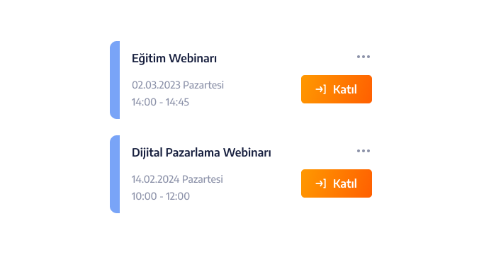 Webinar modülü